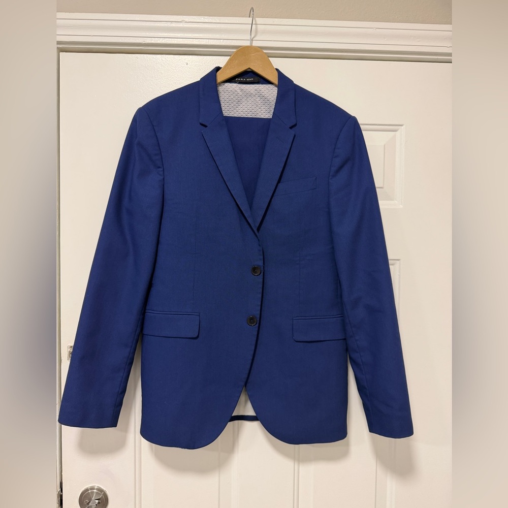 Zara Men's Blue Suit